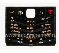 Клавиатура Английская Черная BlackBerry 9105 Pearl Keyboard