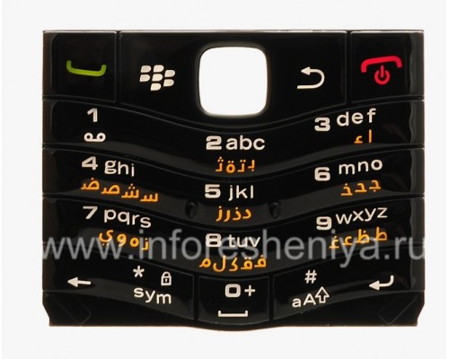 Клавиатура Английская Черная BlackBerry 9105 Pearl Keyboard