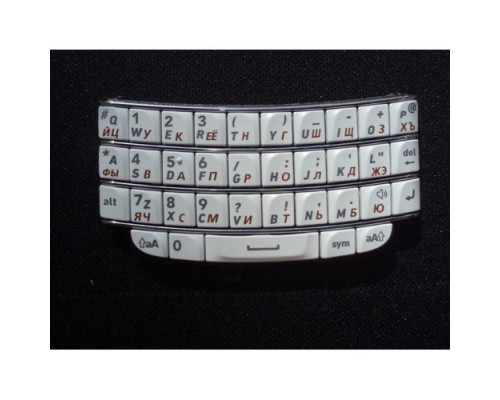 Клавиатура русская РОСТЕСТ белая BlackBerry 9790 Bold 