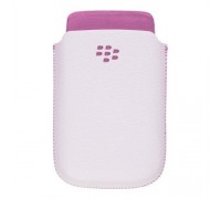 Чехол Кожаный Бело-Розовый BlackBerry 9800|9810 Torch HDW-31015-001