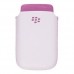Чехол Кожаный Бело-Розовый BlackBerry 9800|9810 Torch HDW-31015-001