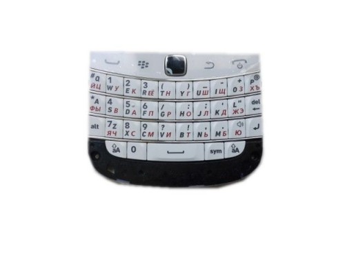 Клавиатура русская РОСТЕСТ белая BlackBerry 9900/9930 Bold