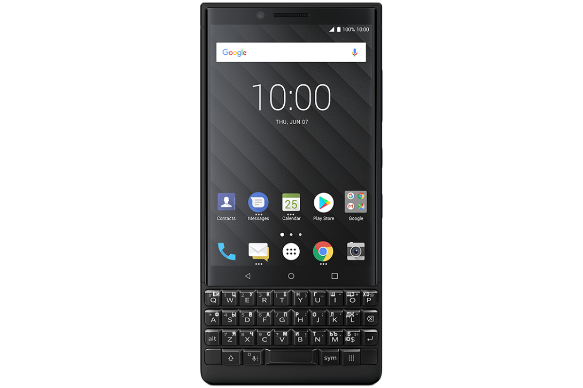 Сертифицированный смартфон BlackBerry KEY2 Black 2SIM 128GB (Ростест)