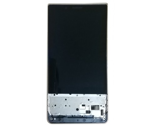 Дисплей с золотой рамкой BlackBerry KEY2 LE (без кнопок)