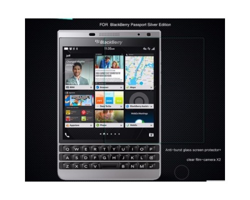 Защитное стекло BlackBerry Passport Silver Edition