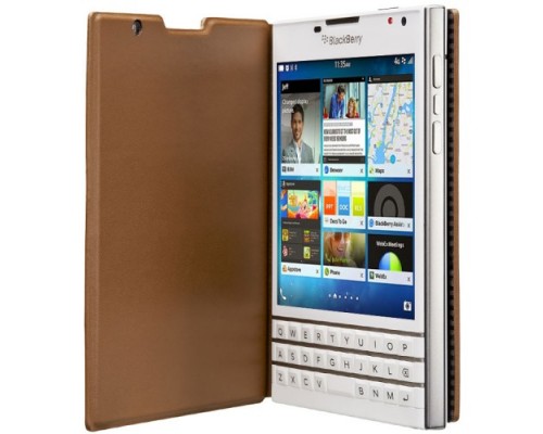Чехол BlackBerry Q30 Passport Tan Leather Flip Case ACC-59524-002