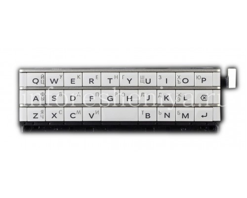 Клавиатура русская белая BlackBerry Q30 Passport
